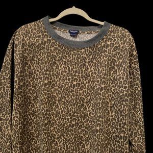 Splendid Animal Print Pullover size Large